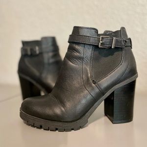 Women’s Sam Edelman Chunky Boot | Sz 7.5 | Black Leather